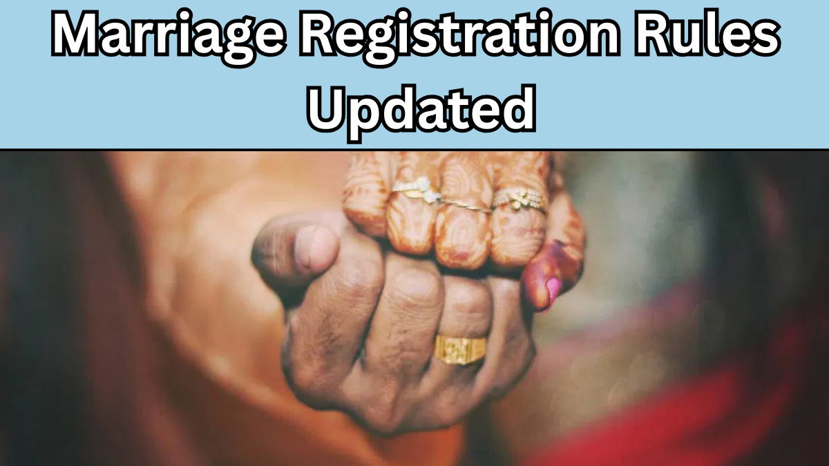 Marriage Registration Rules Updated – Online Process 2025