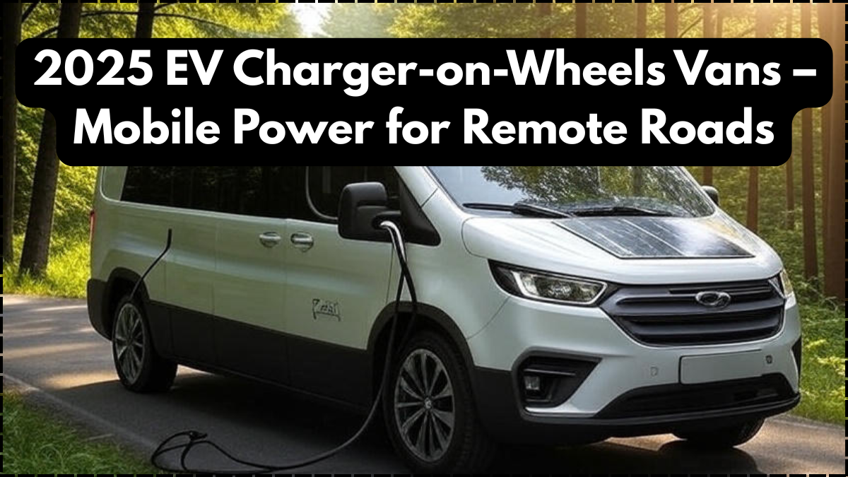 2025 EV Charger-on-Wheels Vans – Mobile Power for Remote Roads
