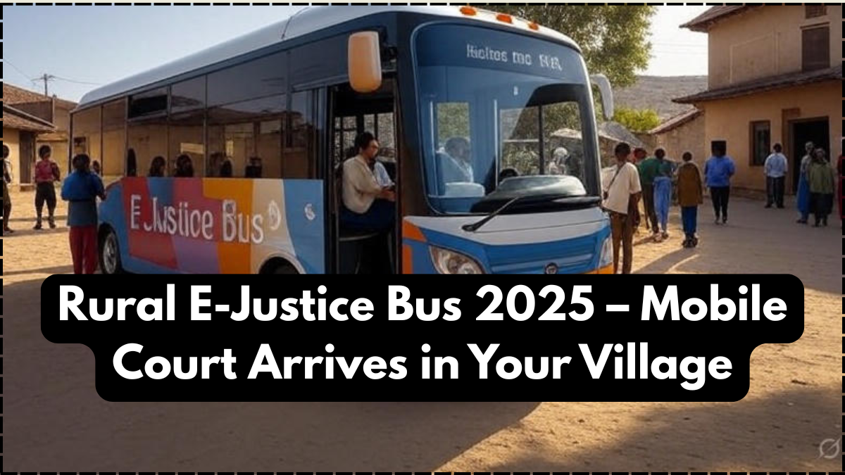 Rural E-Justice Bus 2025 – Mobile Court Arrives in Your Village