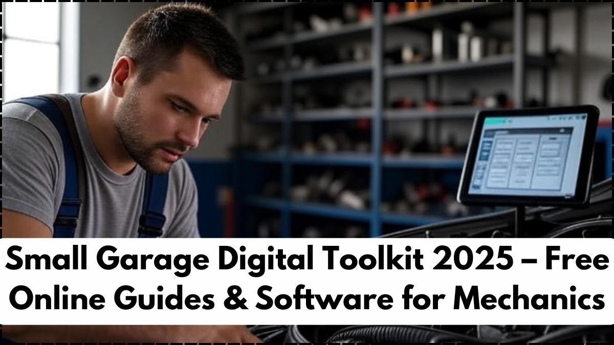 Small Garage Digital Toolkit 2025 – Free Online Guides & Software for Mechanics