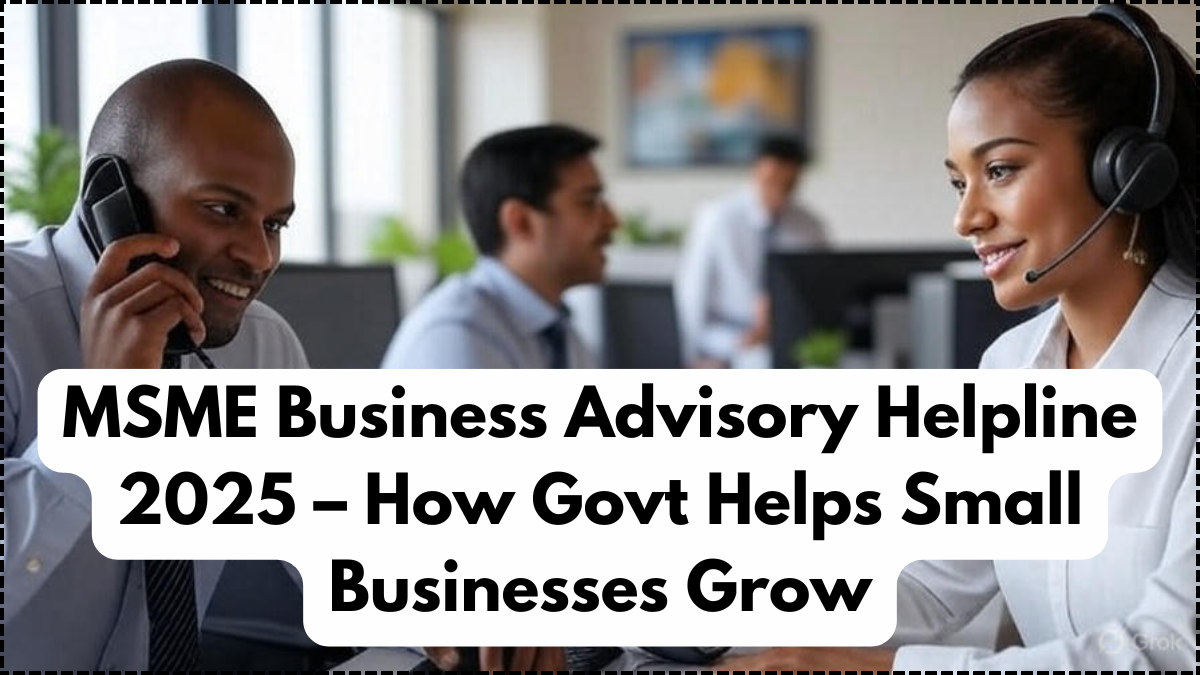 MSME Business Advisory Helpline 2025 – How Govt Helps Small Businesses Grow