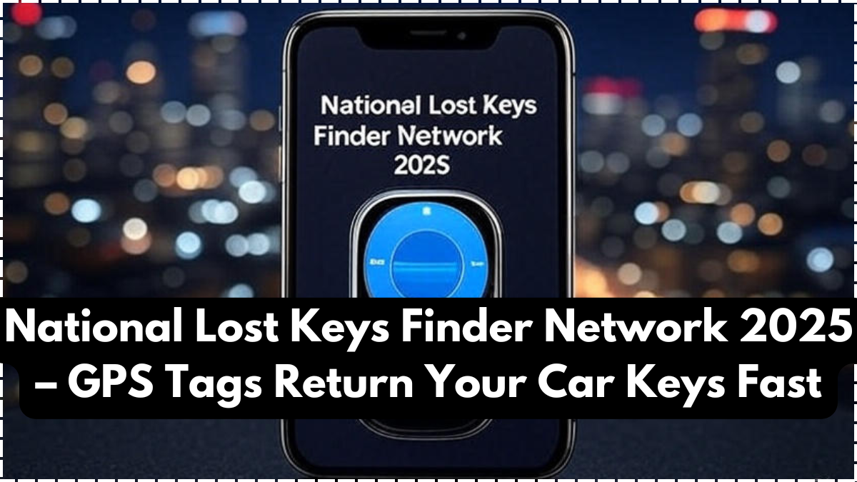 National Lost Keys Finder Network 2025 – GPS Tags Return Your Car Keys Fast
