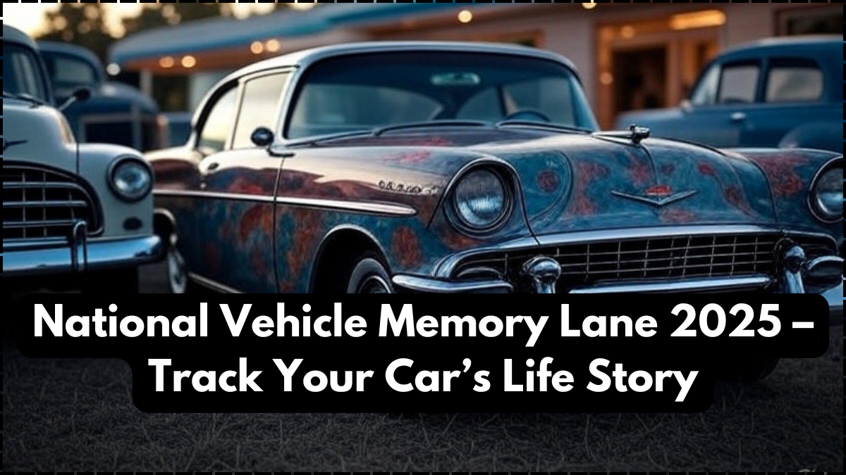 National Vehicle Memory Lane 2025 – Track Your Car’s Life Story