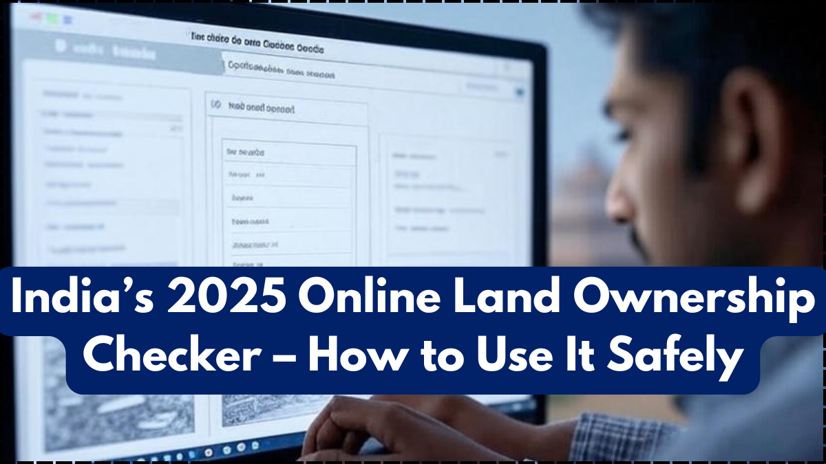India’s 2025 Online Land Ownership Checker – How to Use It Safely