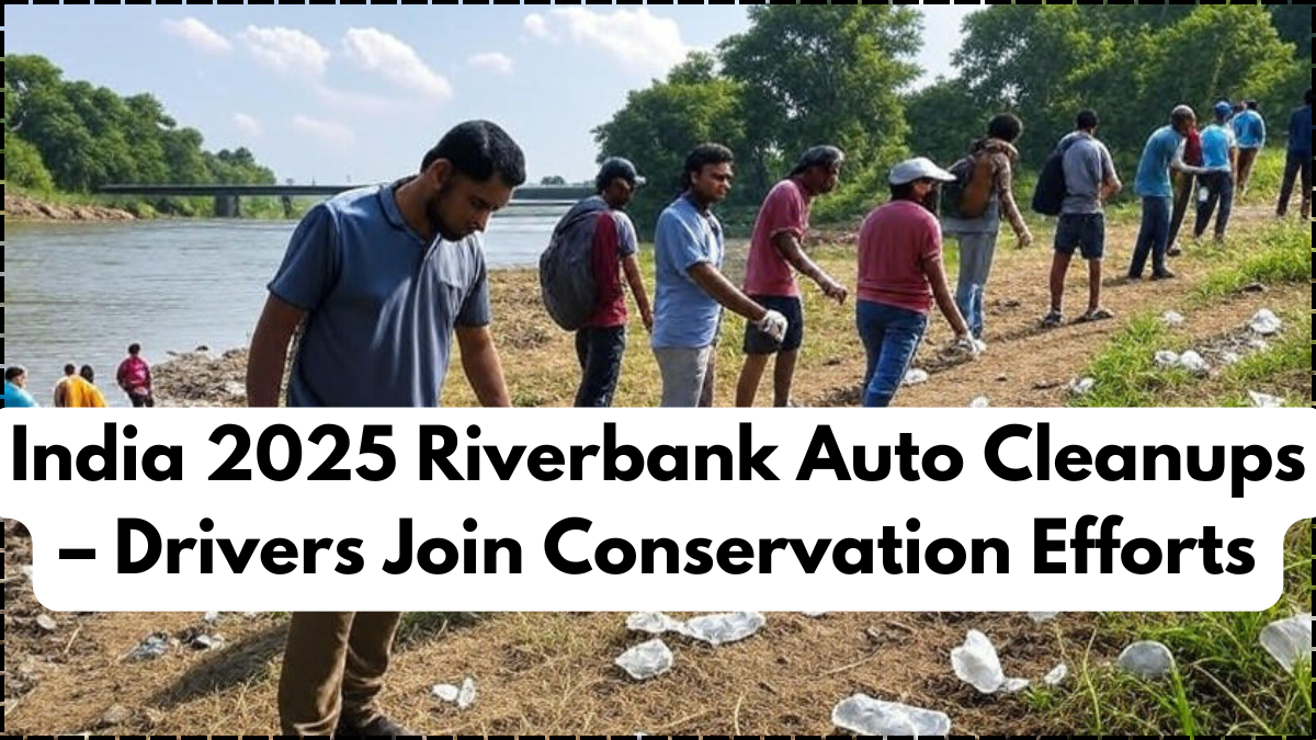 India 2025 Riverbank Auto Cleanups – Drivers Join Conservation Efforts