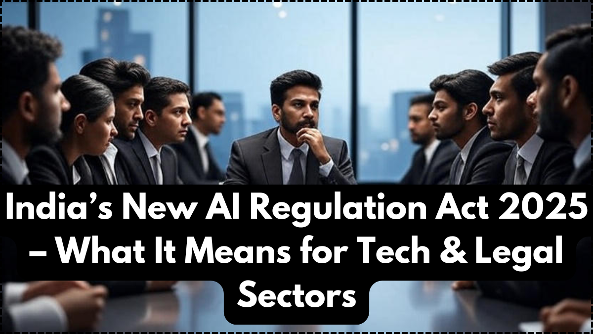 India’s New AI Regulation Act 2025 – What It Means for Tech & Legal Sectors